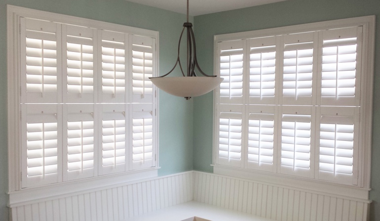 Cleveland plantation shutters in dining room